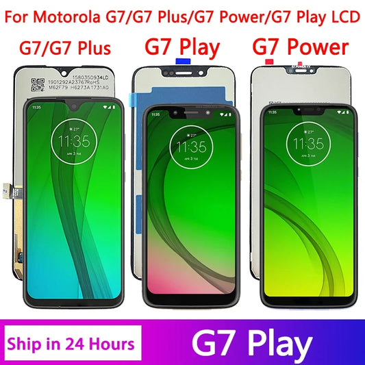Tested For Motorola Moto G7 Plus G7 Power G7 Play XT1962 XT1965 XT1955 XT1952-4 LCD Display Touch Screen Digitizer Assembly Motorola phone repair parts