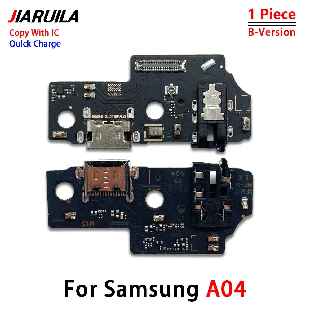 10Pcs USB Charging Port Dock Charger Connector Board Flex Cable For Samsung A22 A32 A12 A02 A03 A04 A04s A04E A05 A05s 4G 5G Samsung phone repair parts