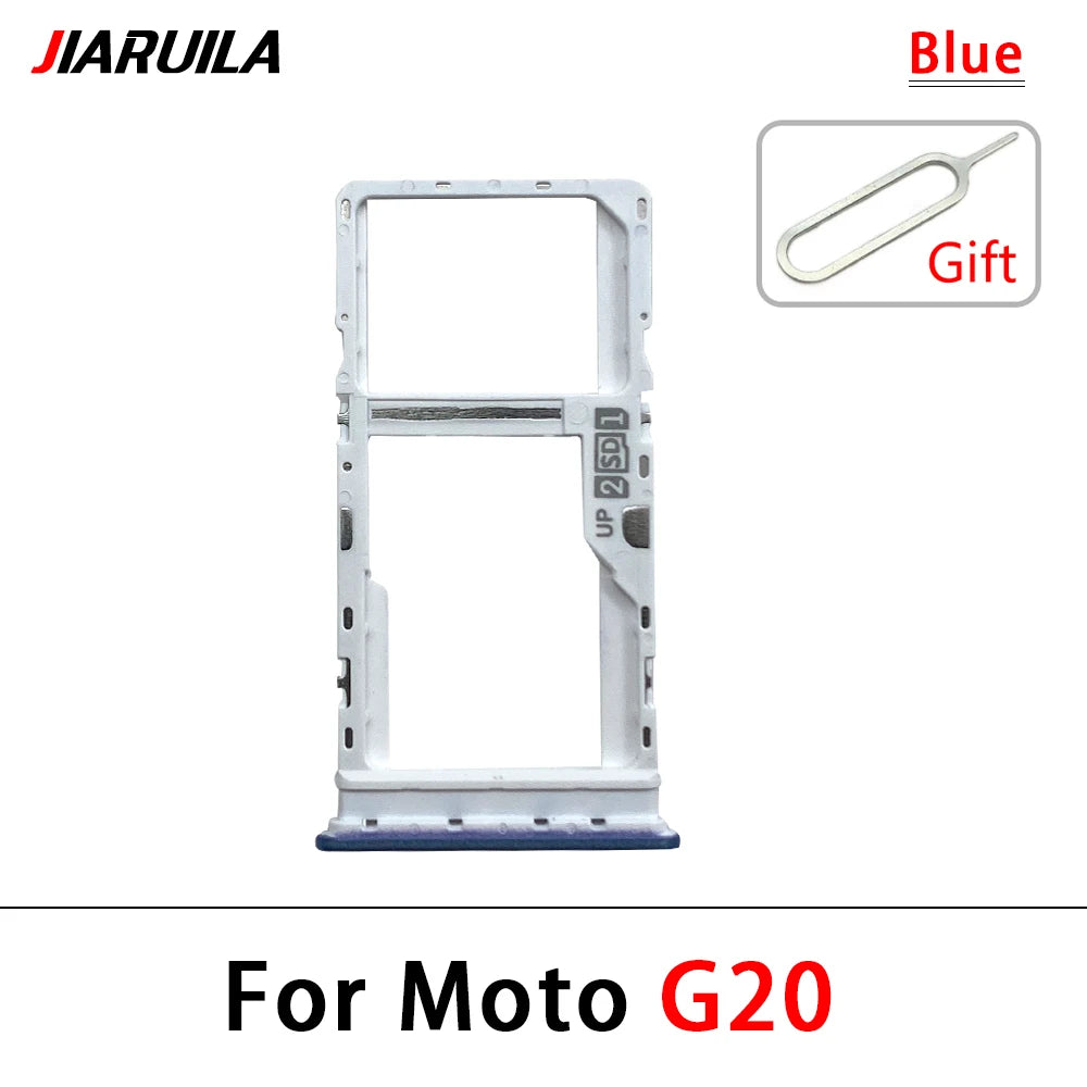 10Pcs/Lot, New For Motorola Moto G10 G20 G30 G50 G60 G60s G100 5G SIM Card Tray Slot Holder Adapter Accessories Motorola phone repair parts