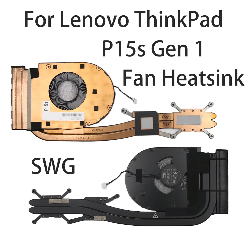 Original For Lenovo ThinkPad P15s Gen 1 Laptop Fan Heatsink CPU Cooler Cooling Fan FRU:5H40W36710 5H40W36711 SWG Lenovo laptop repair parts