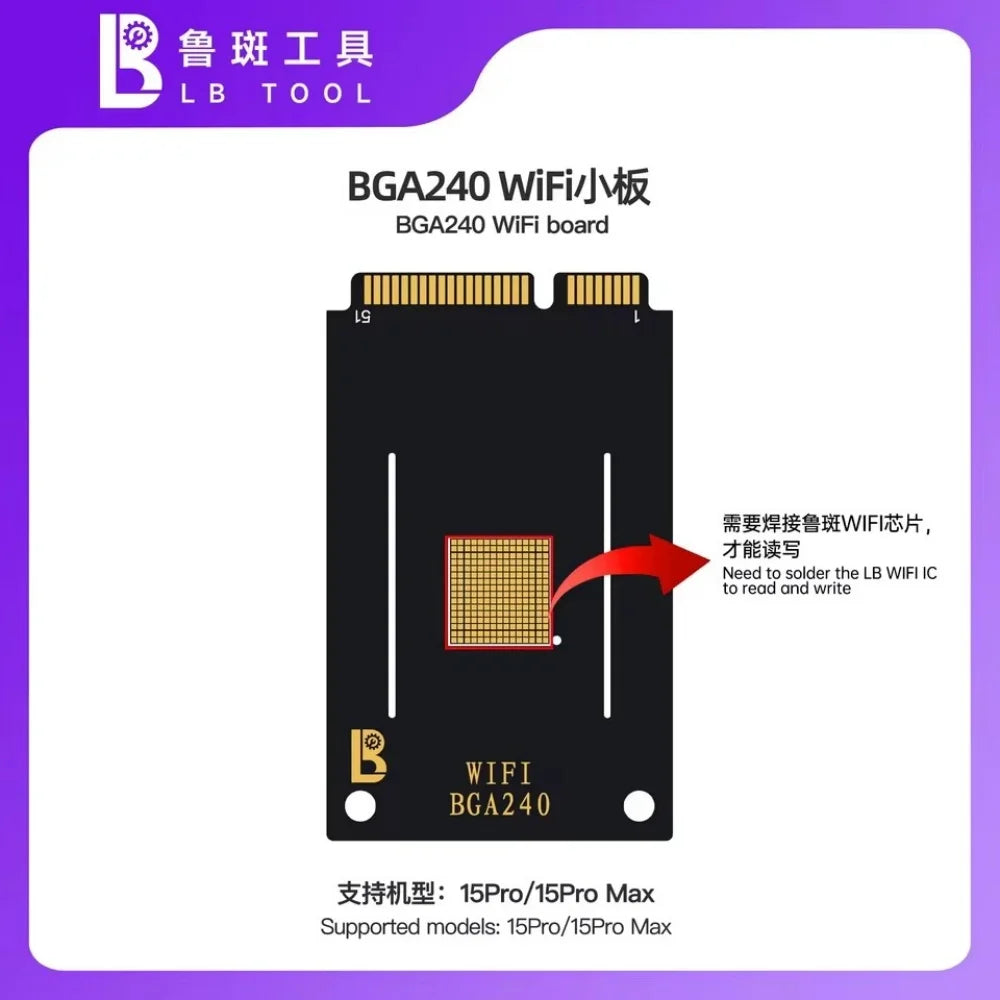 LuBan H7 PCIE Nand Programmer For Macbook A2338 A2337 A2779 WiFi IC Data Modification Write Nand Capacity Expansion Repair Tool Professional Repair Tools