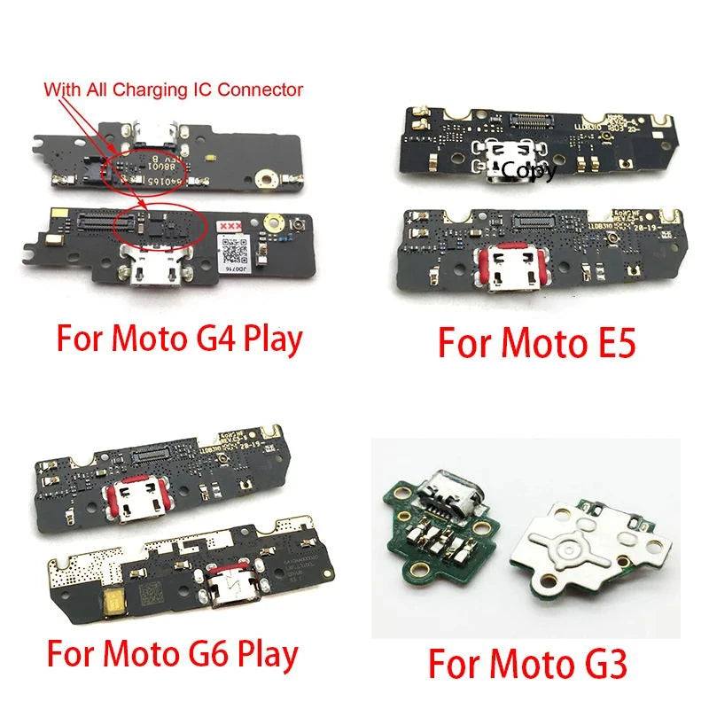 USB Charging Port Flex For Motorola Moto G4 G5 G6 Play G3 G7 Power E6s E6 Play E4 Plus Dock Connector Charging Port Flex Cable Motorola phone repair parts