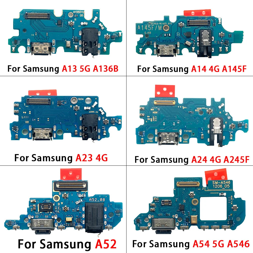 50Pcs, New For Samsung A13 A23 A33 A53 A14 A24 A34 A54 4G 5G USB Charge Port Jack Dock Connector Charging Board Flex Cable Samsung phone repair parts