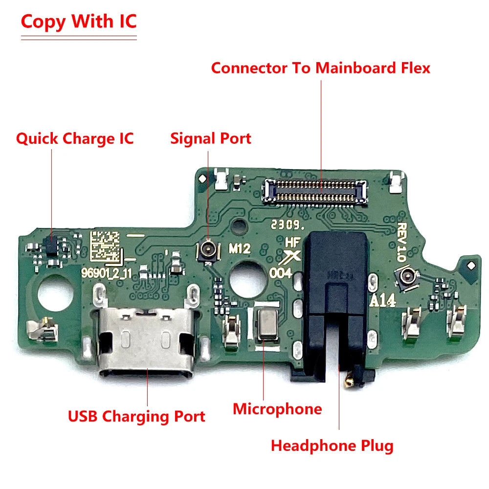 10Pcs Charger Charging Port Dock Connector Board Flex Cable For Samsung A13 A13s A14 A54 A24 A34 A23 A42 4G 5G A04 A04s A04E Samsung phone repair parts
