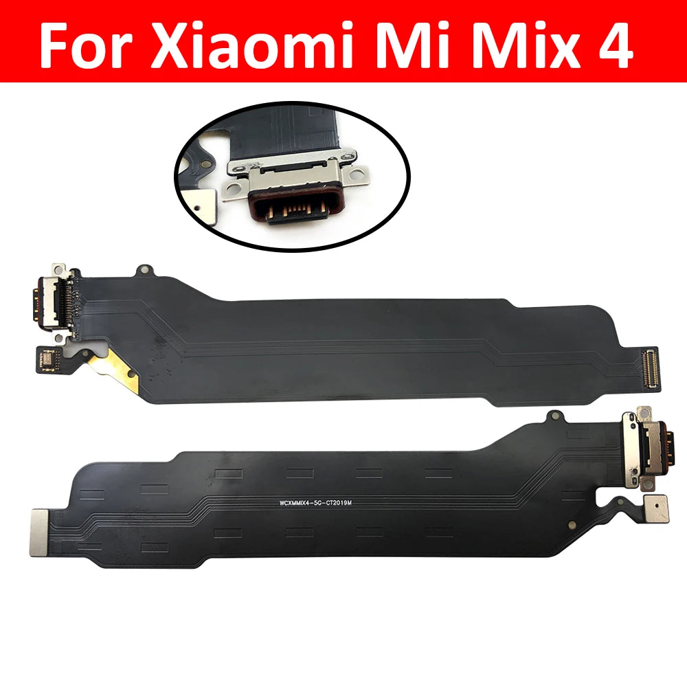 New USB Charging Port Board Flex Cable Connector Parts For Xiaomi Mi Mix 4 Mix4 5G Microphone Module  Xiaomi  Xiao mi phone repair parts