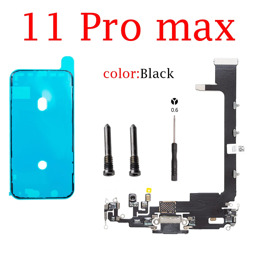 Charging Flex Cable for iPhone 11 12 mini 13 14 Pro max Dock Connector USB Charger Port Ribbon iPhone phone repair parts