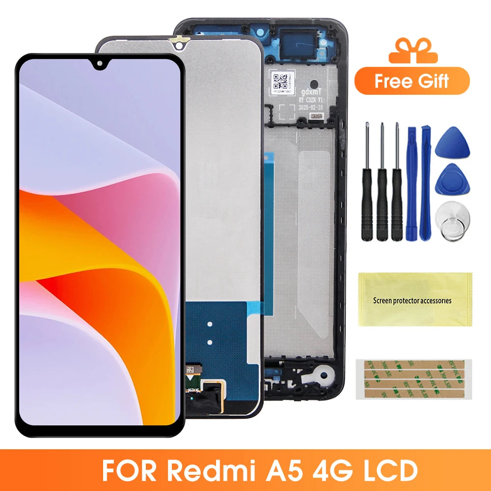 6.88'' For Xiaomi Redmi A5 European Version Big Glass 25028RN03Y Display LCD Touch Screen Digitizer Assembly Display Replacement Xiaomi phone repair parts