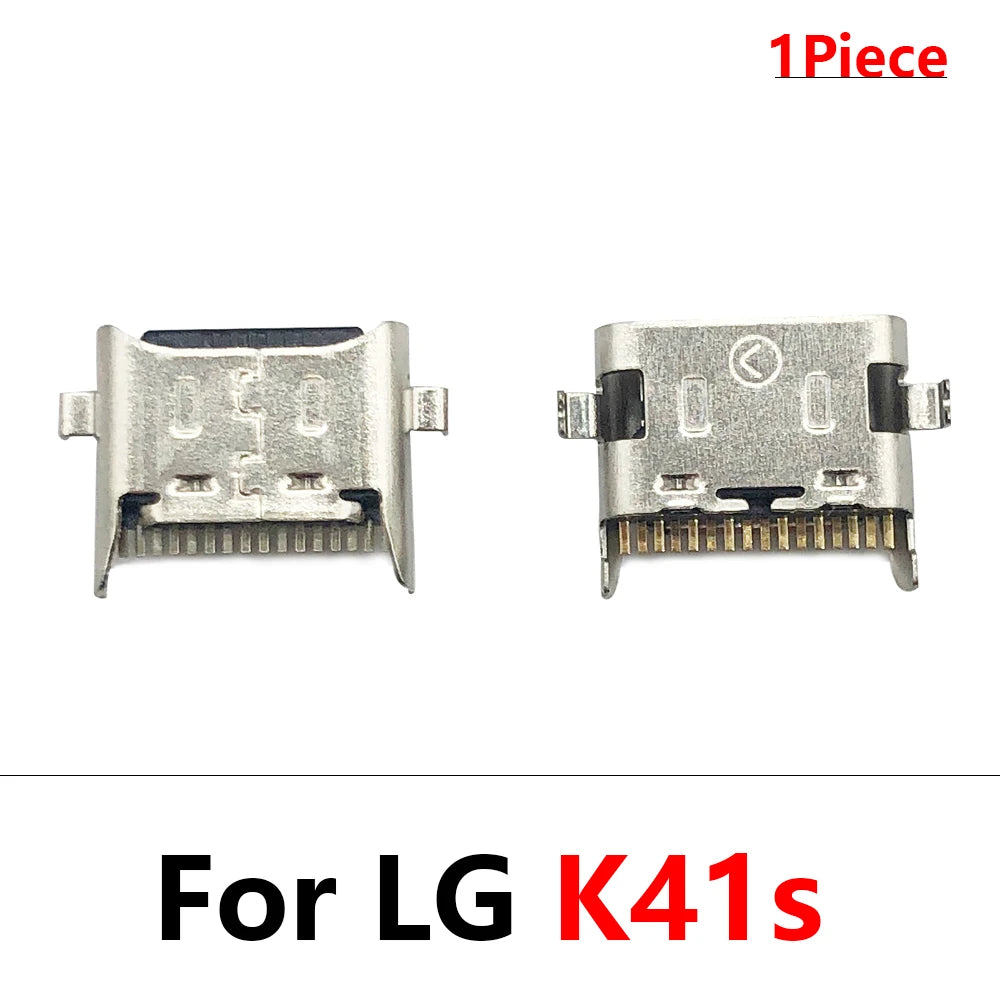 100Pcs USB Charging Port Connector Charge Jack Socket Plug Dock For LG K9 K11 K41s K51 K51s K52 K42 K50 K50s K50 K10 K12 Plus LG phone repair parts