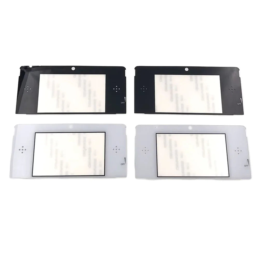 1-3PCS Replacement Black White Plastic Glass Upper Front Top Frame LCD Screen Mirror Lens Cover For Nintendo 3DS Game console repair parts