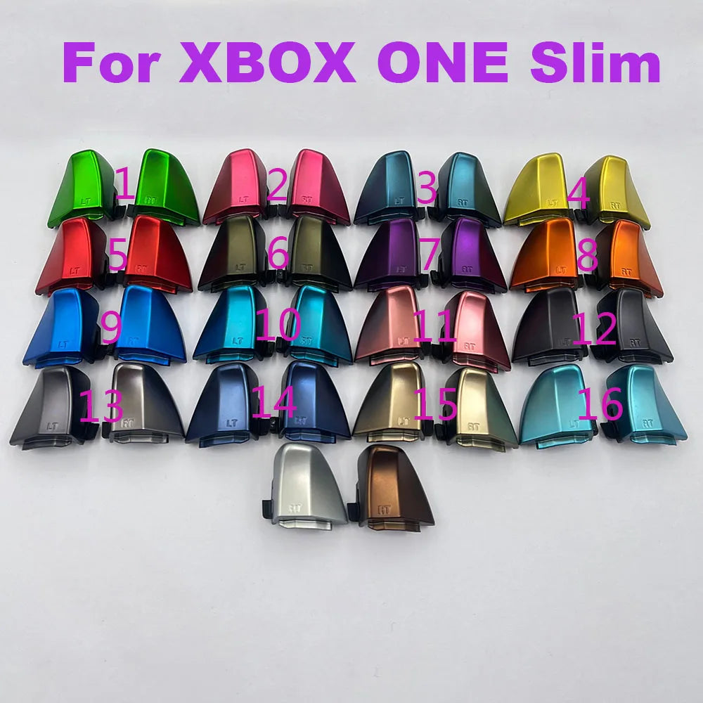 10Pairs Original For XBox One Slim Buttons LT RT Triggers Bumpers Controller For XBOX ONE S Gamepad Game console repair parts