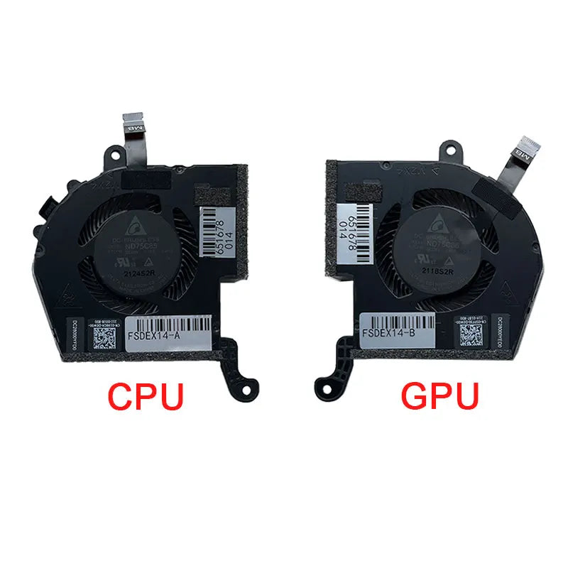 New Laptop CPU CPU Cooling Fan For DELL Alienware x14/X14 R1 P150G002 X17 R1 X17 R2 0X63JW 09DNWT 0HD5CJ 0XVCHN 0198CH 05PF30  Dell Laptop repair parts