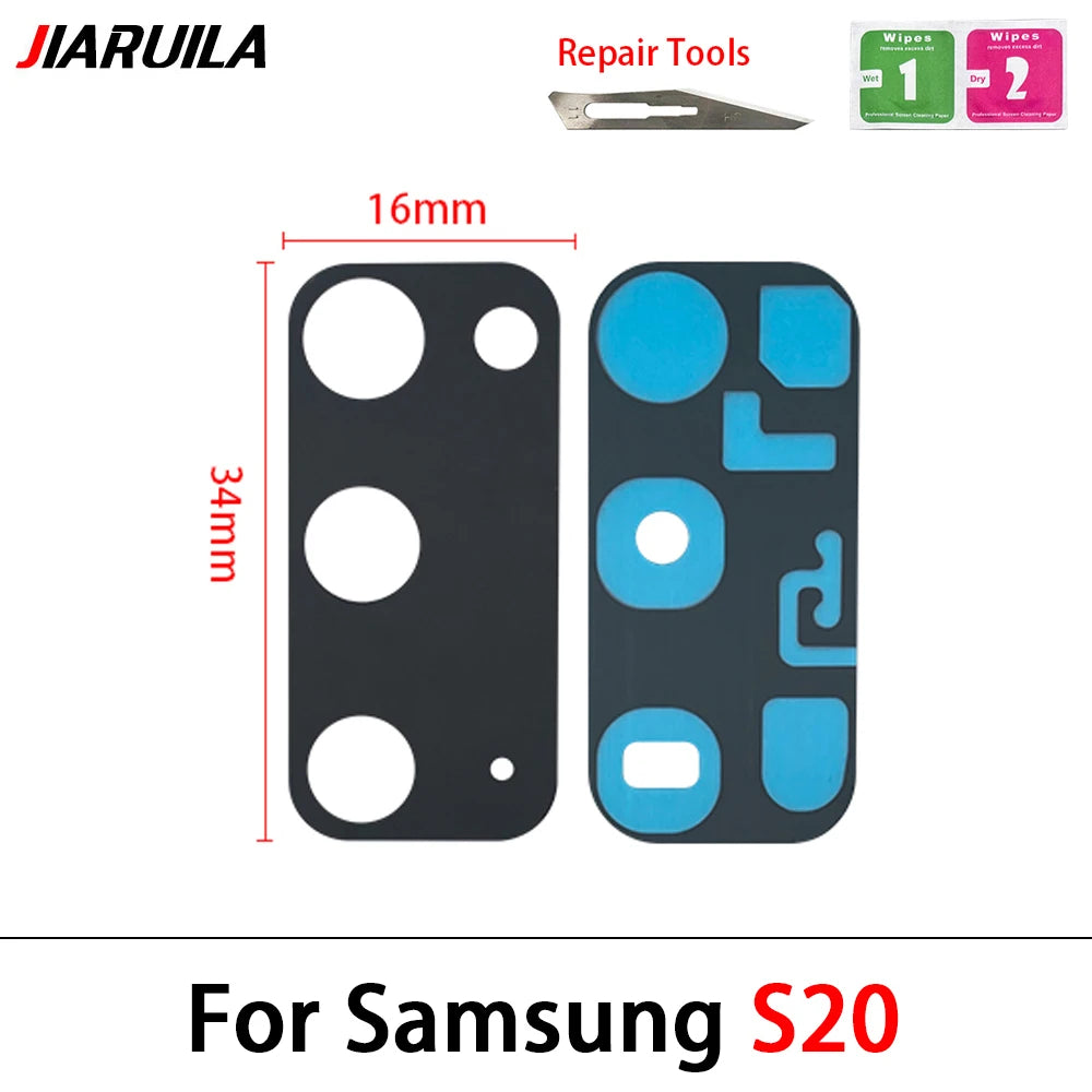 New Back Rear Camera Glass Lens For Samsung A32 A52 A72 A82 S21 S22 S23 Plus Ultra With Adhesive Repacement Parts Samsung phone repair parts