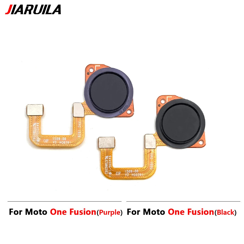 10Pcs, New For Motorola Moto One Vision Action Hyper Macro Fusion Plus Home Button FingerPrint Touch ID Sensor Flex Cable Motorola phone repair parts