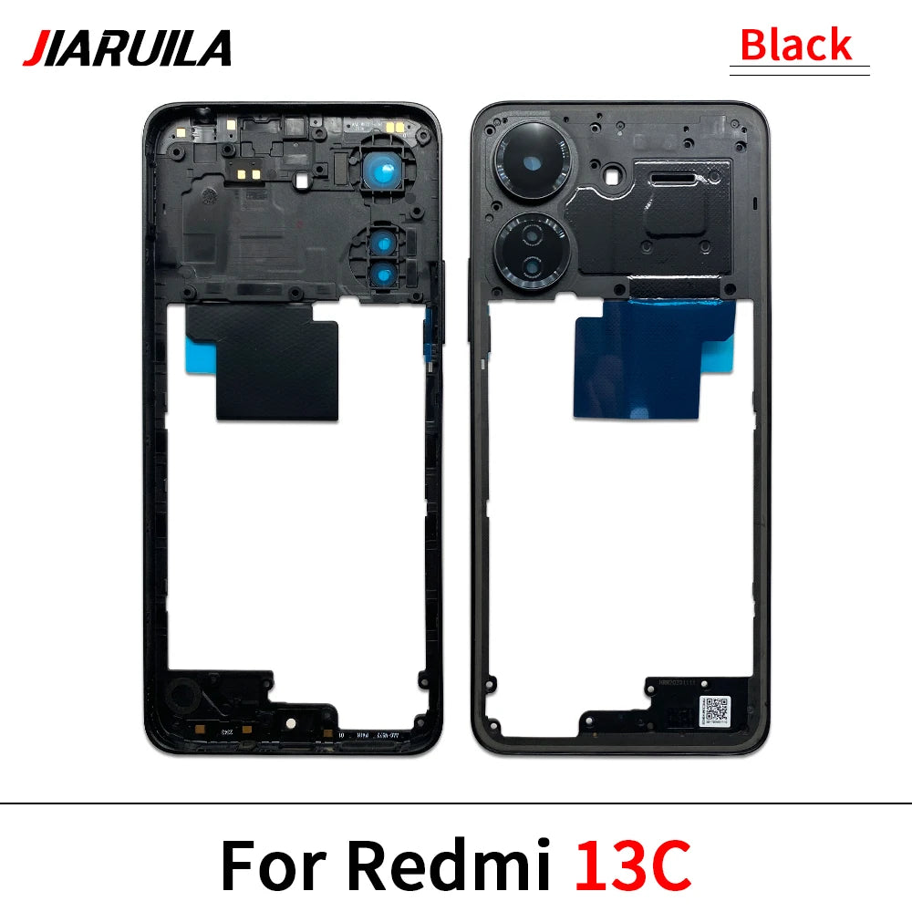 New Middle Frame For Xiaomi Redmi 12 13 13C 14C 4G 5G Door Housing Bezel Repair Parts Xiaomi  Xiao mi phone repair parts