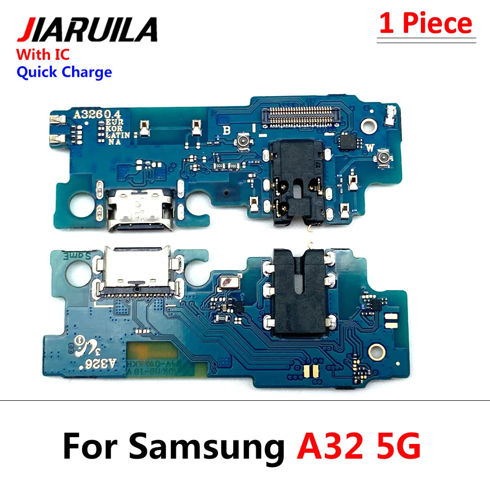10Pcs USB Charge Port Dock Connector Charging Board Flex Cable For Samsung A03 Core A02 A02s A03s A13 A12 A22 A32 A33 A53 4G 5G Samsung phone repair parts