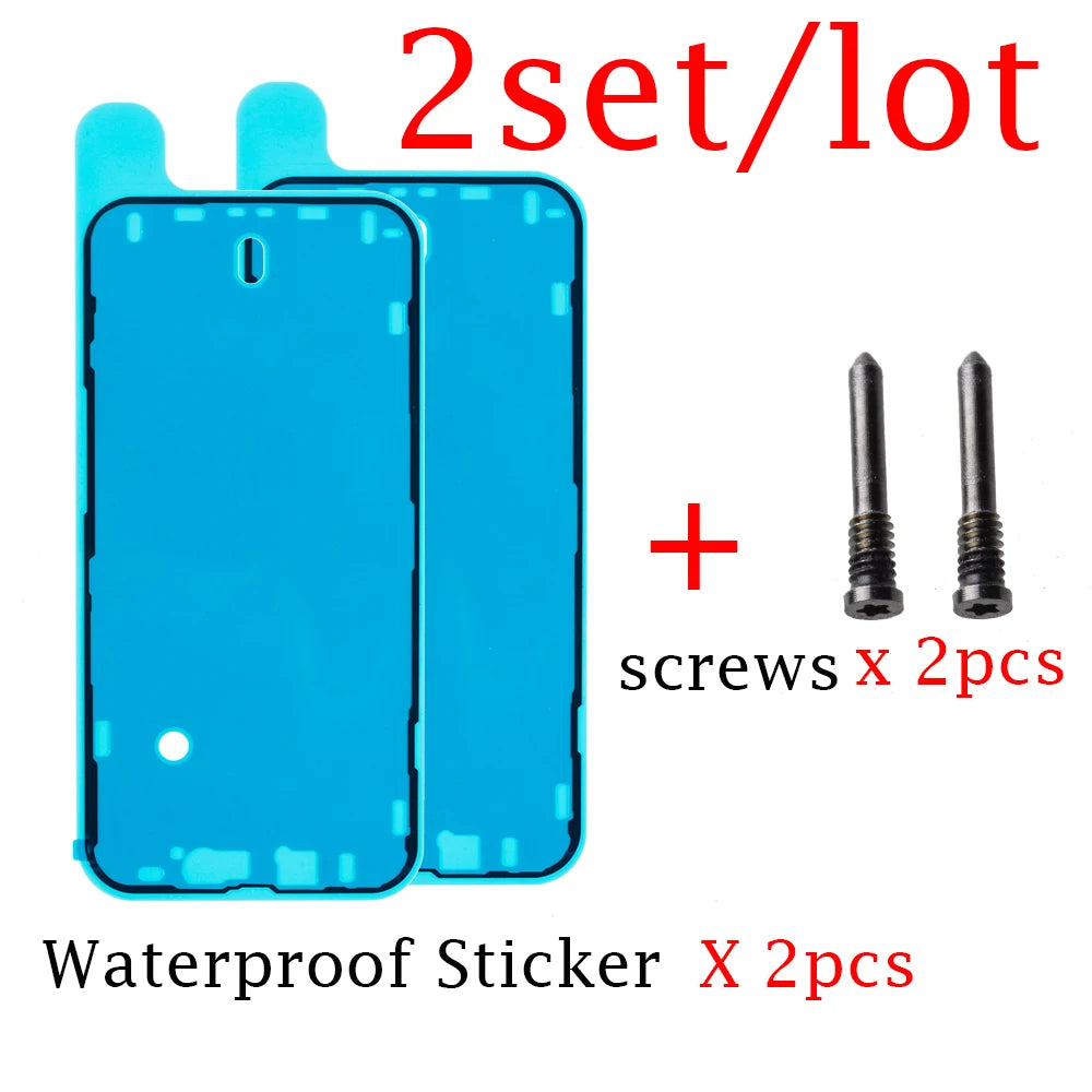 2set/lot Waterproof Sticker For iPhone 11 12 13 14 Pro Max Mini X XS 7 8Plus LCD Display Screen Pre-Cut Glue Frame Tape Bezel iPhone phone repair parts