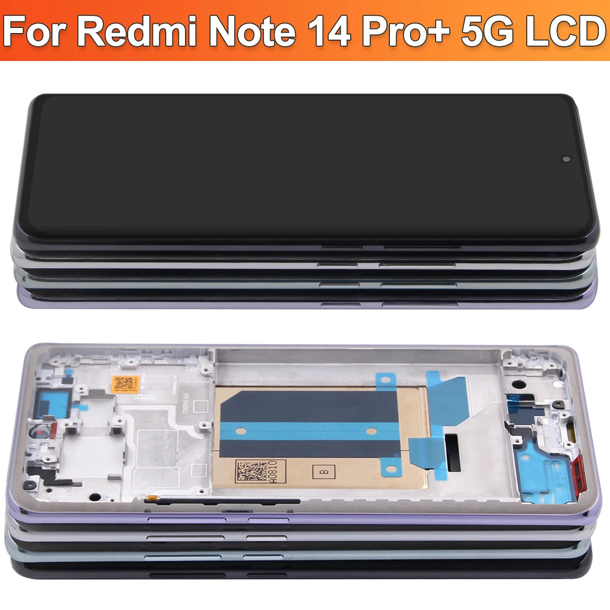 6.67“ AMOLED For Xiaomi Redmi Note 14 Pro+ Plus 5G Lcd Display Touch Screen Digitizer Assembly Replacement Repair Parts Xiaomi phone repair parts