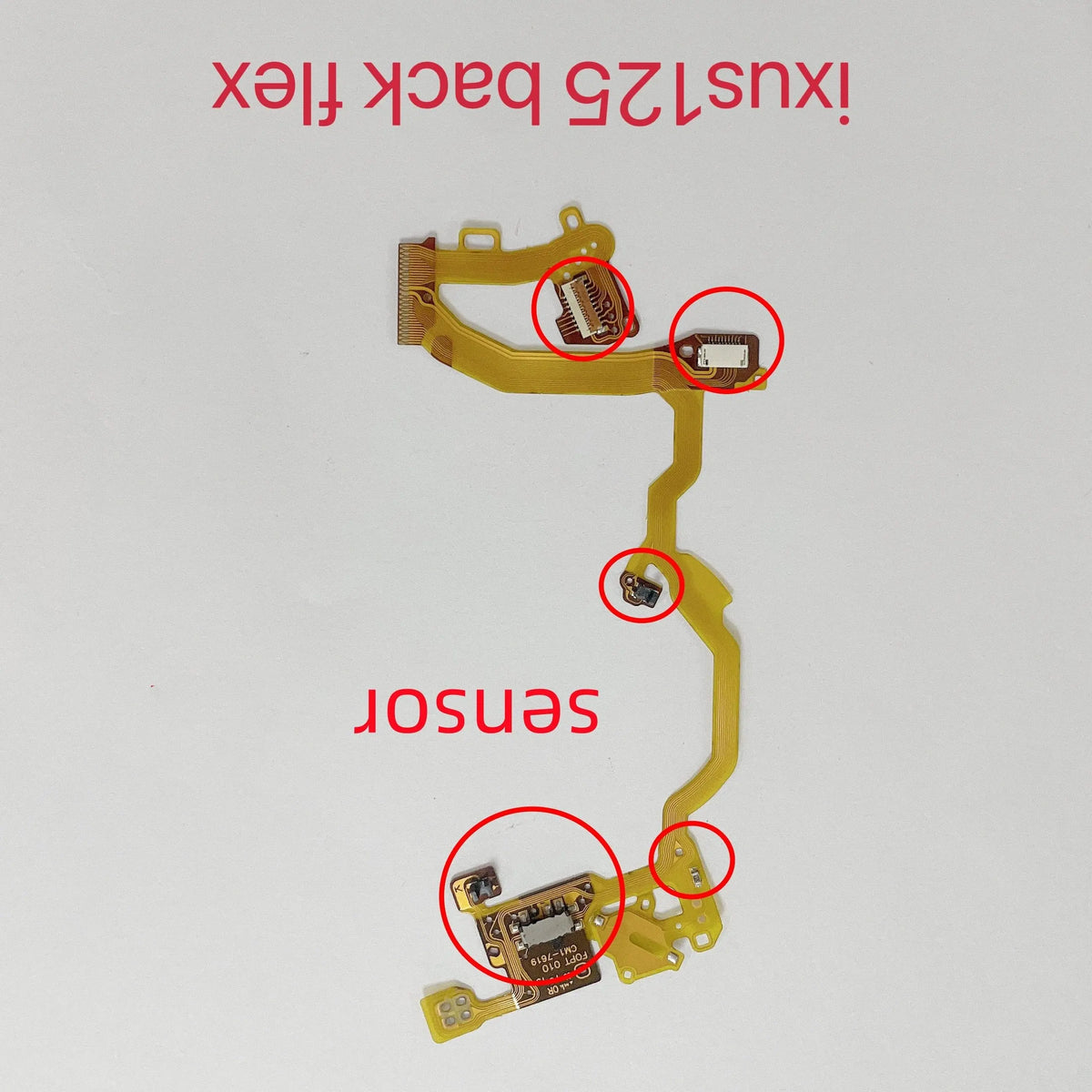 New IXUS125 Lens Back Flex Cable With Sensor for Canon IXUS125 Camera Lens Cable Repair Parts Digital Camera repair parts