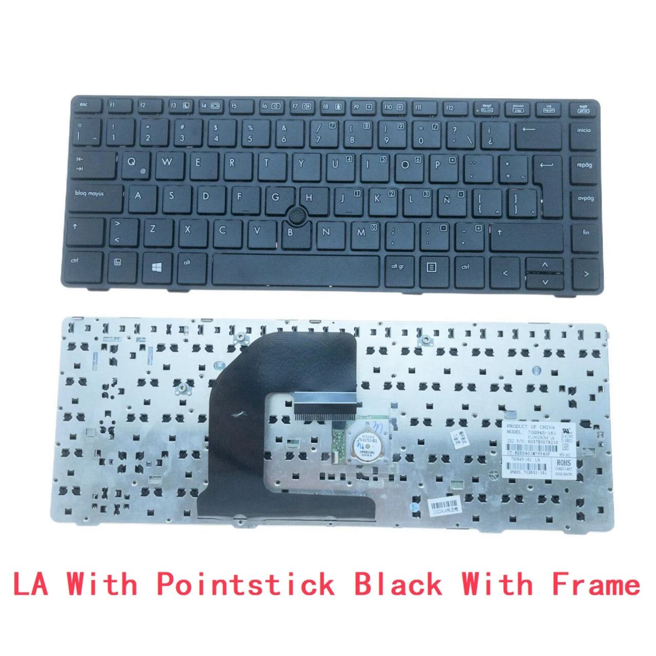 US UI Russian Spanish Latin Brazil Portuguese Keyboard For HP EliteBook 8460P 8460W 6460B 6460 6460P 8470 8470B 8470P 8470 6470  HP laptop repair parts