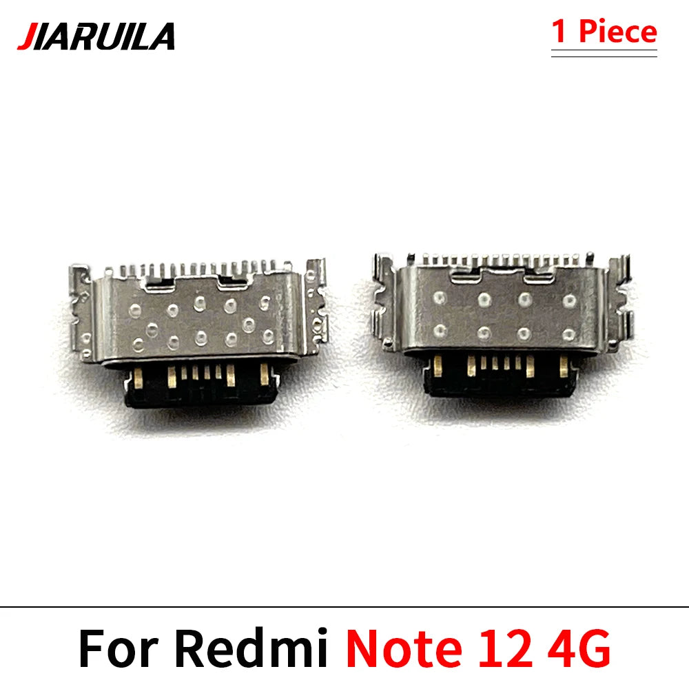 10Pcs, USB Jack Charging Socket Charger Port Dock Connector For Xiaomi Redmi Note 9 9s 10 10s 11 11s 12 12s 13 Pro Plus 4G 5G Xiaomi  Xiao mi phone repair parts