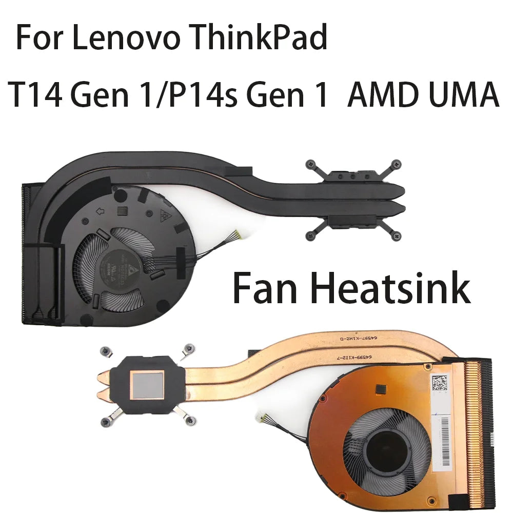 Original for Lenovo ThinkPad T14 Gen1/P14s Gen 1 AMD Laptop Integrated Graphics CPU Cooler Cooling Fan FRU:5H40S72944 5H40S72946 Lenovo laptop repair parts
