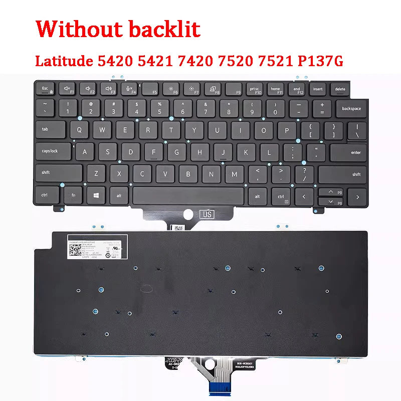 New ORIGINAL Laptop Keyboard For DELL Latitude 5420 5421 7420 7410 7520 7521 P137G Dell laptop repair parts