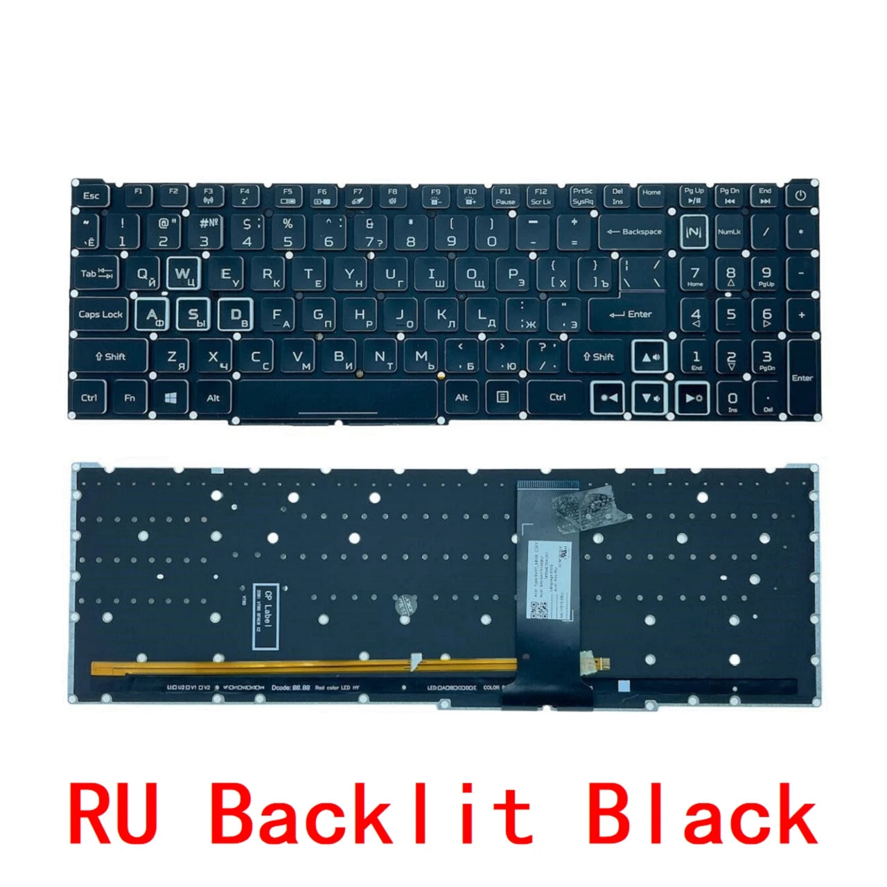 US RU SP BR RGB Keyboard For Acer Nitro 5 AN517-51 AN515-43 AN515-54 AN515-55 7 AN715-51 AN715-52 PH315-52 PH315-54 Acer laptop repair parts