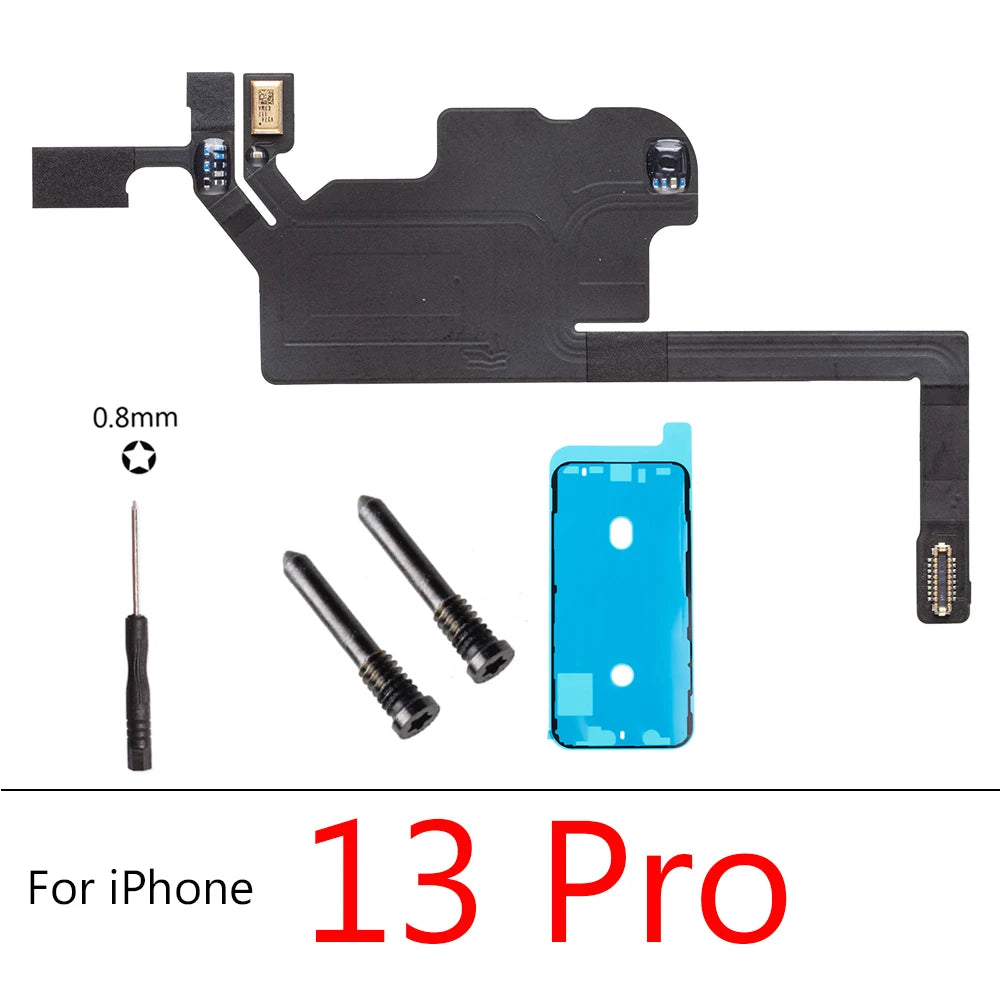 Earpiece Light Sensor Proximity Flex Cable for iPhone 16 Plus 15 ProMax No Speaker Sensor Ribbon iPhone phone repair parts