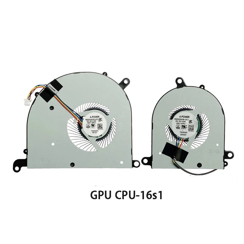 NEW ORIGINAL Laptop CPU GPU Cooling Fan For MSI Modern PS63 8RC 8M MS-16S1 16S3 MSI laptop repair parts