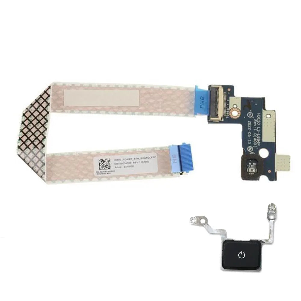 OEM For Dell Precision 7670 7680 M7670 M7680 Laptop Switch Power Button Board with Cable Repairing Accessories HDC50 LS-L884P Dell laptop repair parts
