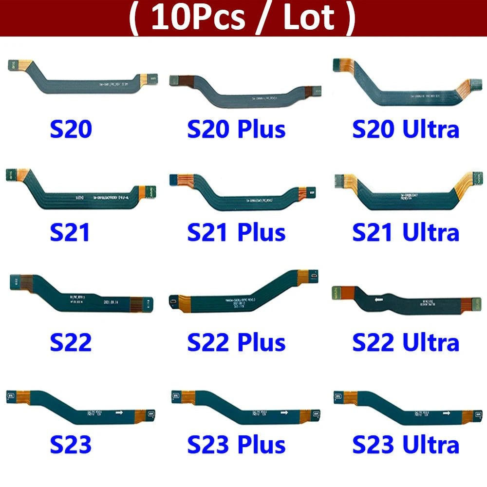 10Pcs, New For Samsung S20 S21 S22 S23 S24 Plus Ultra 4G 5G Signal Antenna Main Board Connector LCD Motherboard Flex Cable Samsung phone repair parts