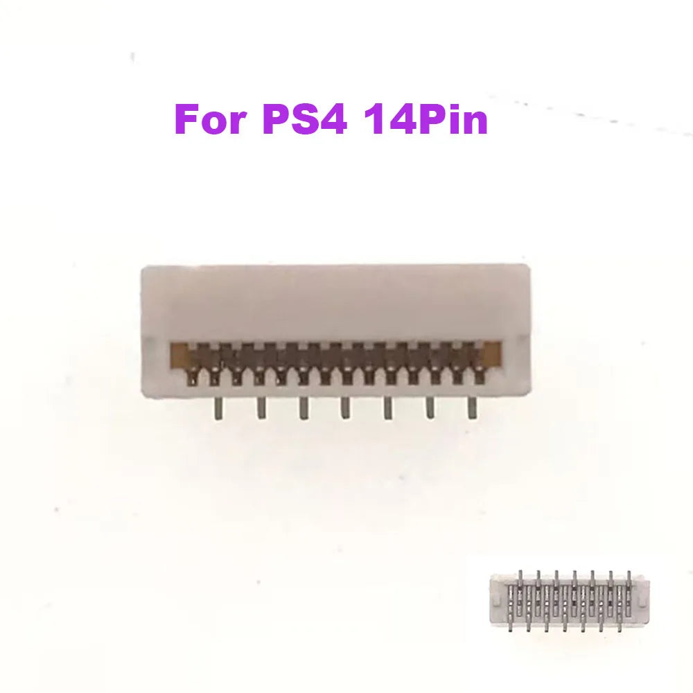 2Pcs For PS4 PS5 Handle Charging Battery Contact Connector L2 R2 Ribbon Contact Clip Socket JDM-001 011 030 040 050 BDM-010 Game console repair parts