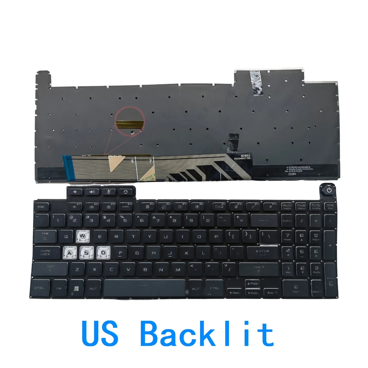 New US Russian Language  RGB Keyboard For ASUS TUF Gaming A15 F15 FA507 FA507RC FA507RE FX507 FX517 A17 FA707 F17 FX707 FX707ZC ASUS laptop repair parts