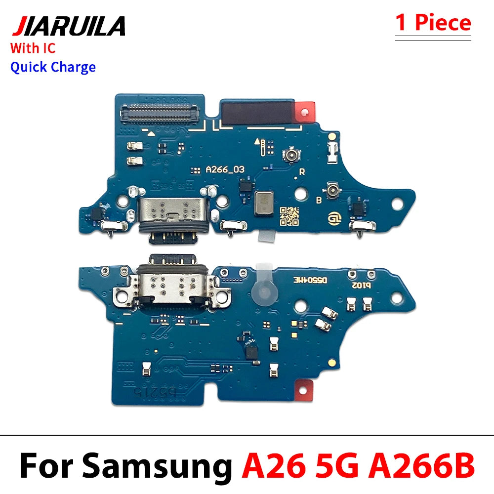 50Pcs, USB Charging Port Dock Charger Plug Connector Board Flex Cable For Samsung A05 A05s A15 A25 A35 A55 A06 A16 5G 4G Samsung phone repair parts