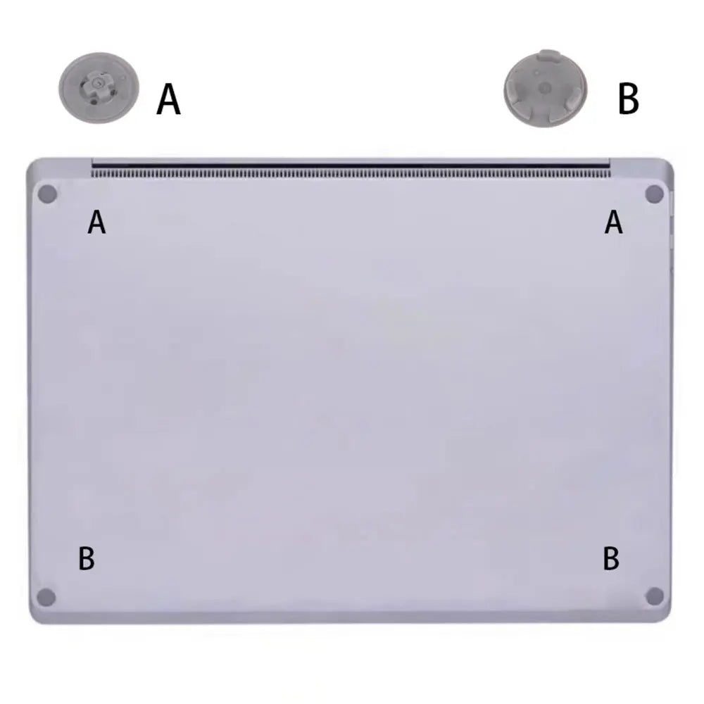 Anti Slip Rubber Feet For Surface Laptop 3 4 5 6 Bottom Case Foot Pad 1872 1868 1952 1867 1950 1958 Sliver Gold Ice Blue Black Game console repair parts