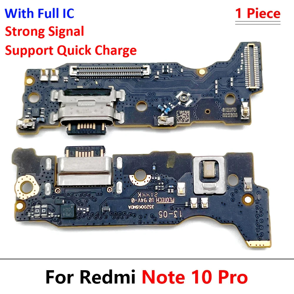 For Xiaomi Redmi Note 10 10s Pro 5G USB Charging Port Mic Microphone Dock Connector Board Flex Cable Repair Parts  Xiaomi  Xiao mi phone repair parts