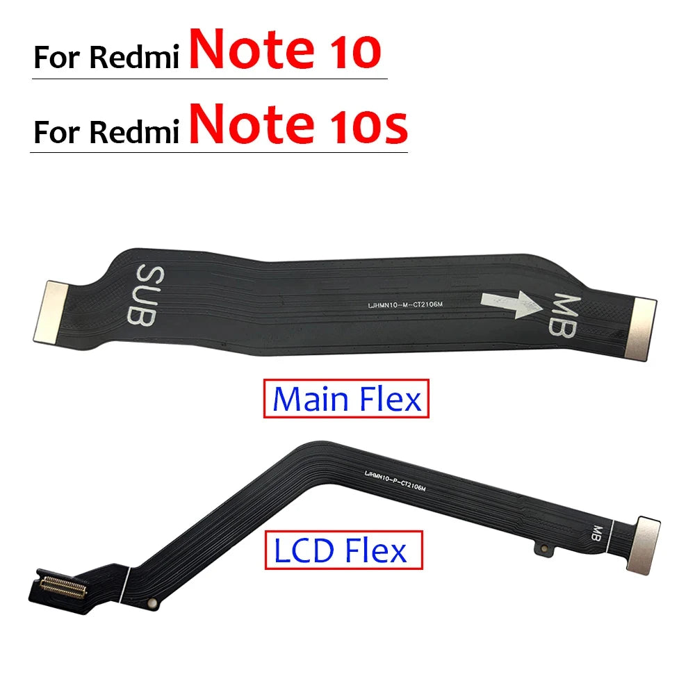 New For Redmi Note 10 / Note 10s Main FPC LCD Display Connect Mainboard Flex Cable Replacement Parts Redmi phone repair parts