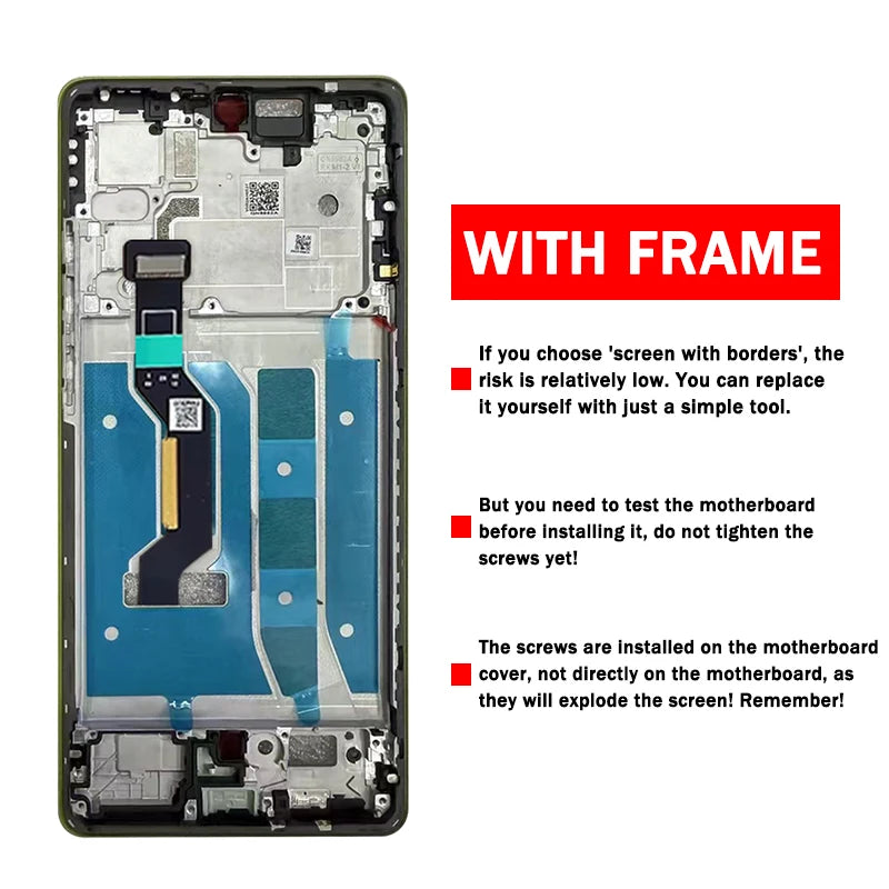 6.67"Inch P-OLED For Motorola Moto G85 LCD Display Touch Screen Sensor Digiziter Assembly For Moto G85 XT2427-3 Screen Motorola phone repair parts
