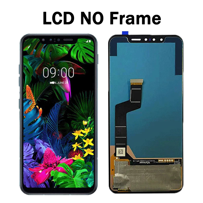 6.21“AMOLED For LG G8S ThinQ LMG810, LM-G810, LMG810EAW LCD Display Touch Screen Digitizer For LG G8s Display Frame LG phone repair parts