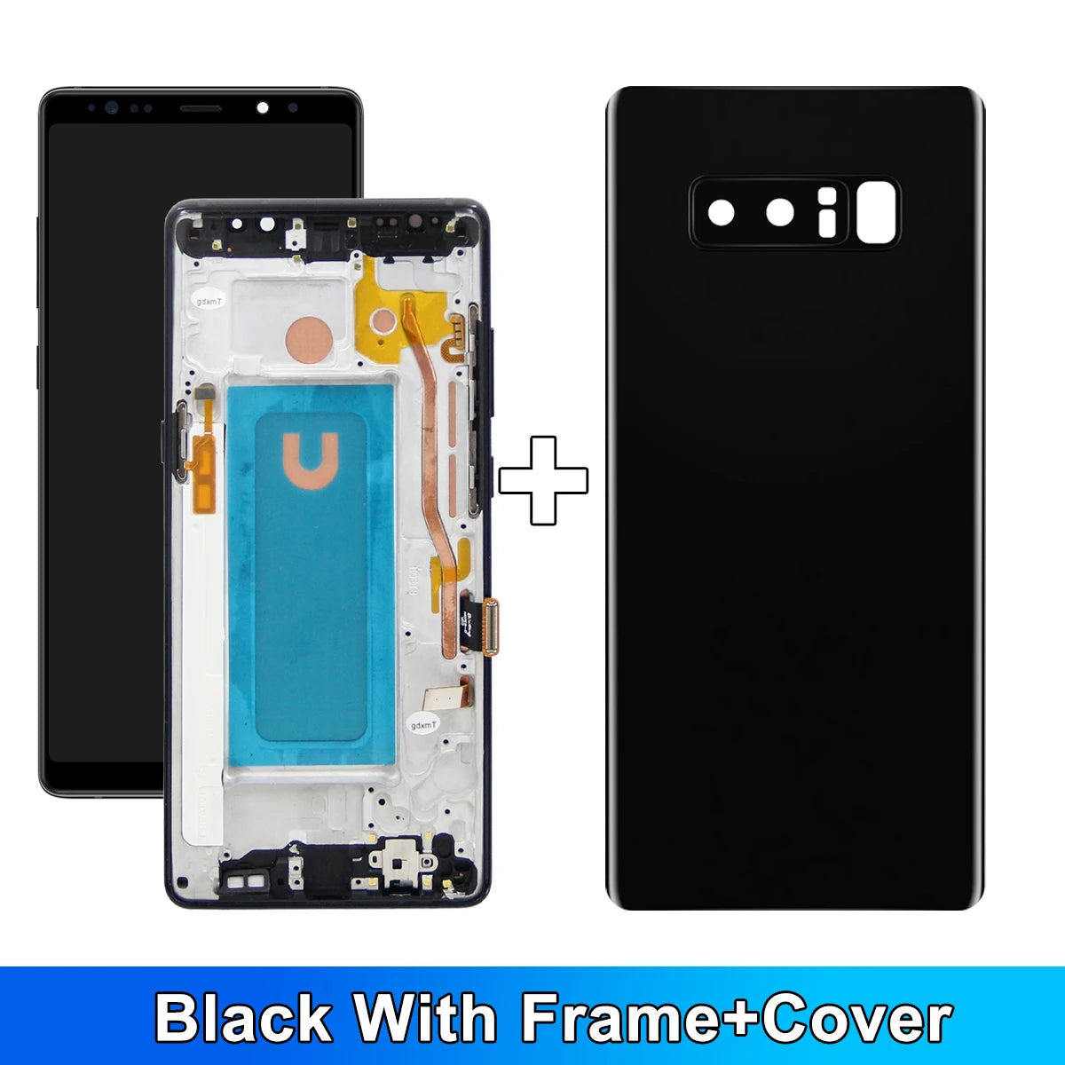 Note 8 LCD With Frame For Samsung Note8 N950F N950U N950W N950FD LCD Display Touch Screen Digitizer Assembly Display 100% Tested Samsung phone repair parts