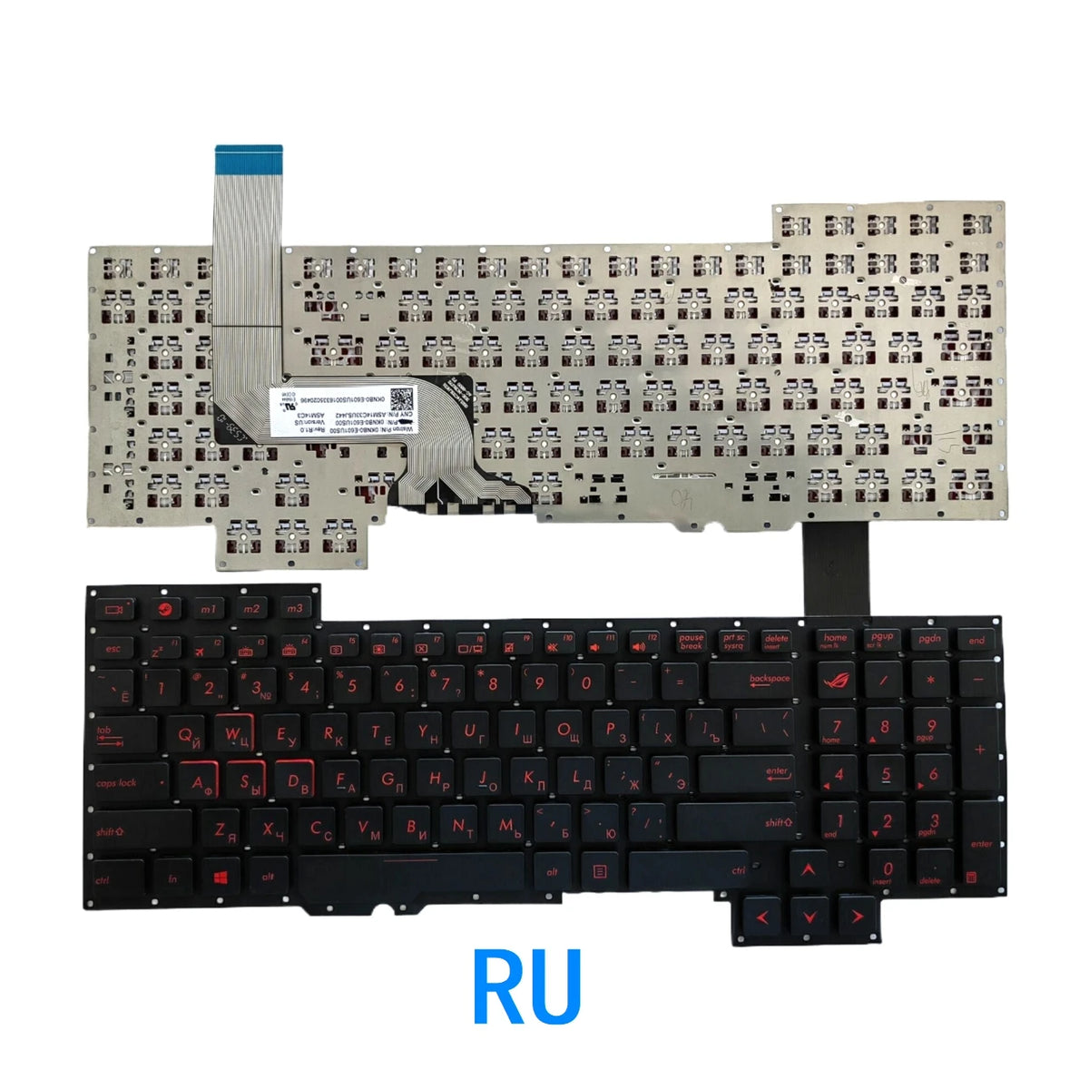 New US Russian Language  Keyboard For ASUS G751 G751J G751JL G751JM G751JT G751JY G751jl-bs17t28 G751JT-CH71 G751JM-BHI7T25 ASUS laptop repair parts
