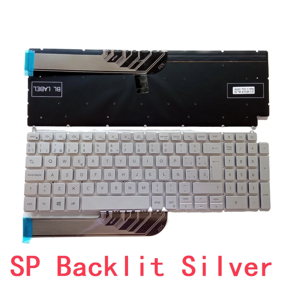 US RU SP BR Backlit Keyboard For Dell Latitude 3510 P101F Vostro 5501 5502 P102F 5590 P88F Inspiron 7500 7501 7506 7590 7591Dell laptop repair parts