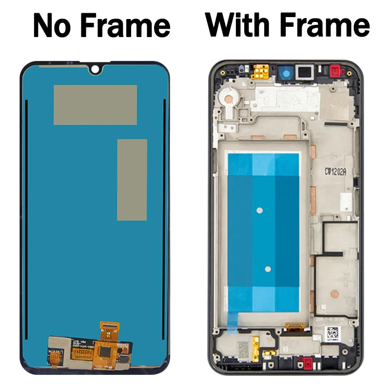6.26'inch For LG K50 Q60 LMX525EAW LMX520BMW LCD Display Touch Screen Digitizer For LG K12 Max K12 Prime Display Frame LG phone repair parts