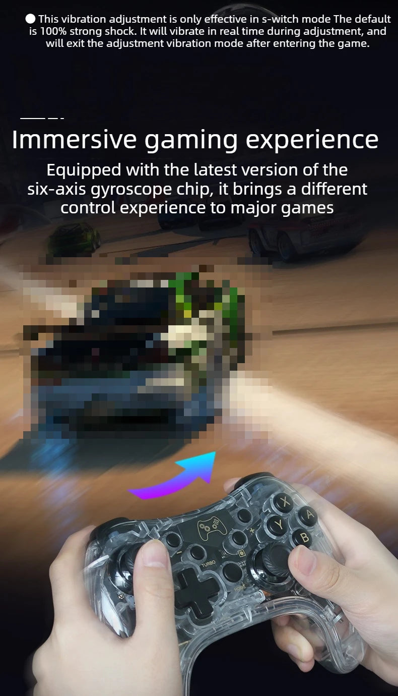 Wireless Bluetooth game controller Console Joypad Joystick for N-intendo S-witch Pro PC mobile phones vibration wake-up Gamepad  Game console accessories