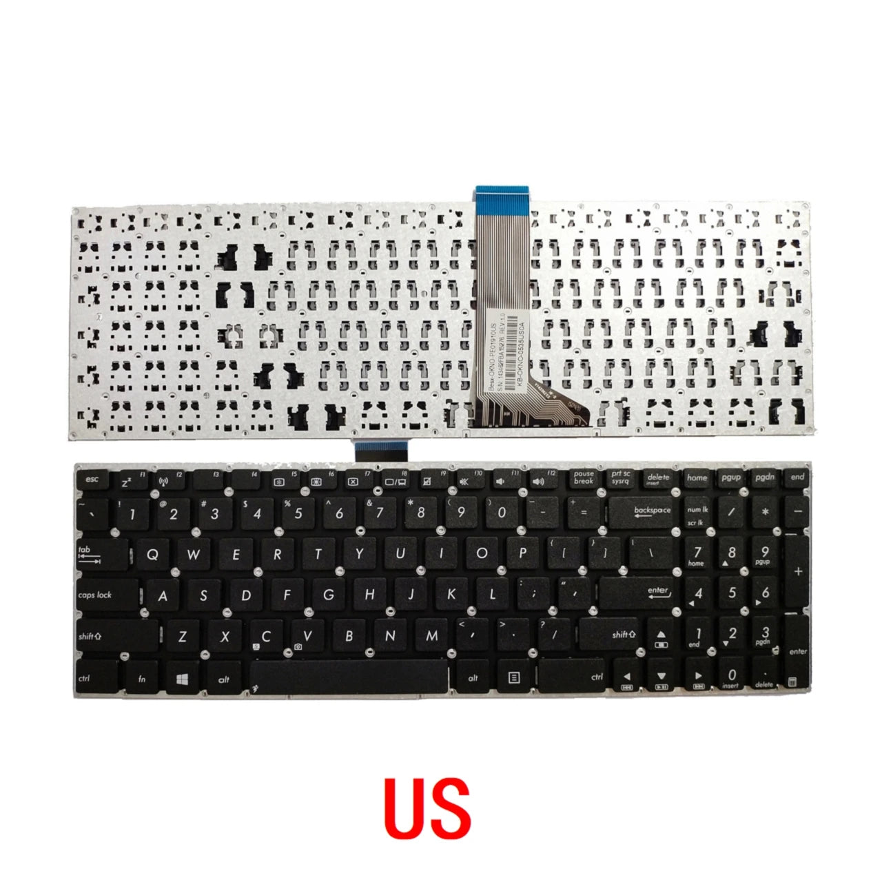 New US Russian Spanish Arab Brazil Keyboard For ASUS X555 X555L X555LA X555LD X555LN X555LP X555LB X555LF X555LI X555U TP550  ASUS laptop repair parts