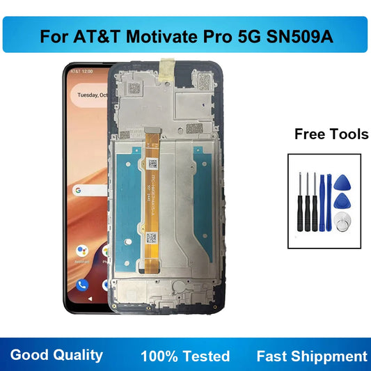 Replacement For AT&T Motivate Pro 5G SN509A LCD Display Touch Screen Digitizer Frame Assembly Repair Parts Tablet repair parts