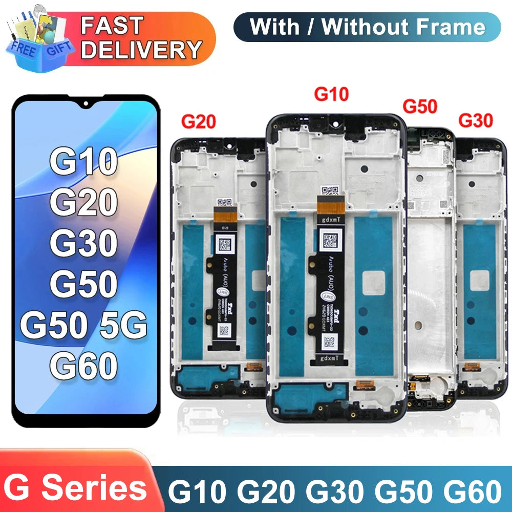 Screen Assembly for Motorola Moto G10 G20 G30 G50 G60 G60S Lcd Display Touch Screen Digitizer for Moto G50 5G Replacement Motorola phone repair parts