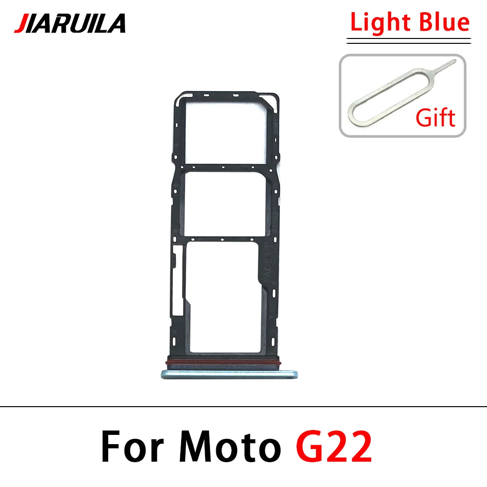 10Pcs, New For Motorola Moto G31 G51 G71 G22 G32 G52 G62 G72 Micro Nano SIM Card Holder Tray Slot Holder Adapter Socket Motorola phone repair parts