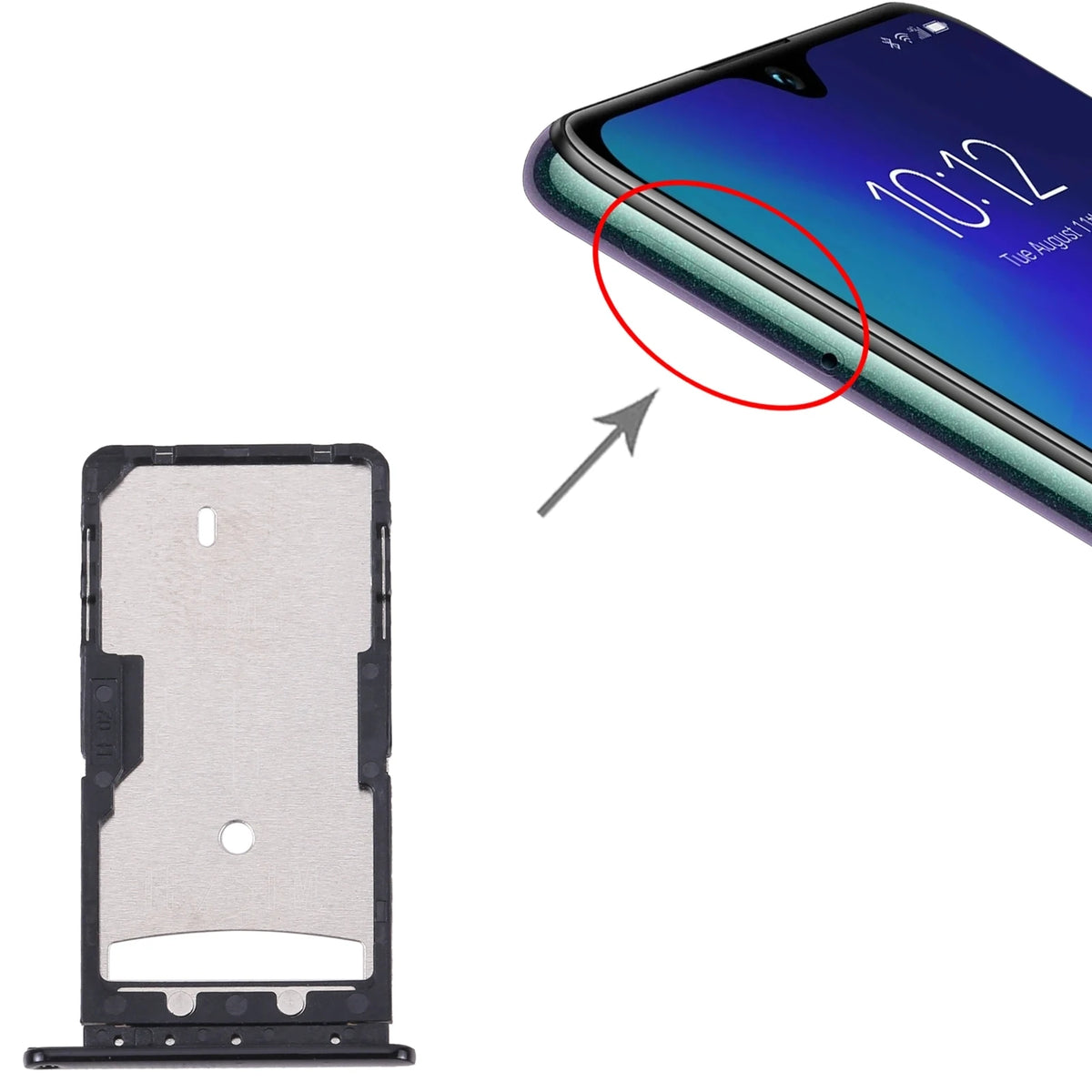 SIM Card Tray for Lenovo K10 Note / Z6 Youth L38111 SIM Card Tray Adapter Spare Part Lenovo Tablet repair parts