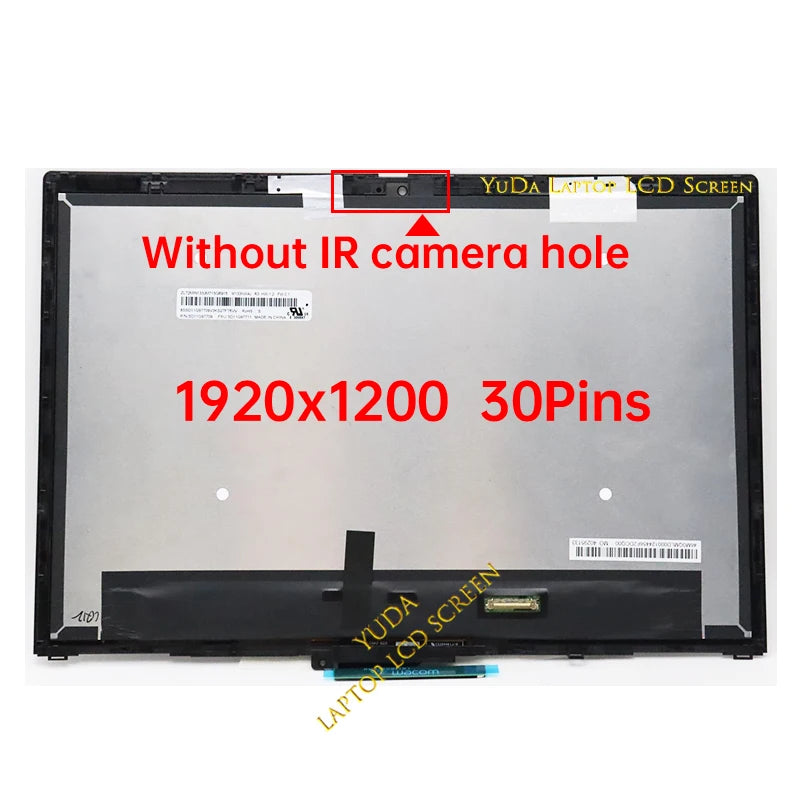 13.3 Inch Touch Screen For Lenovo ThinkPad X13 Yoga Gen 3 Type 21AW 21AX LCD Display Digitizer + With Frame Assembly Replacement Lenovo laptop repair parts